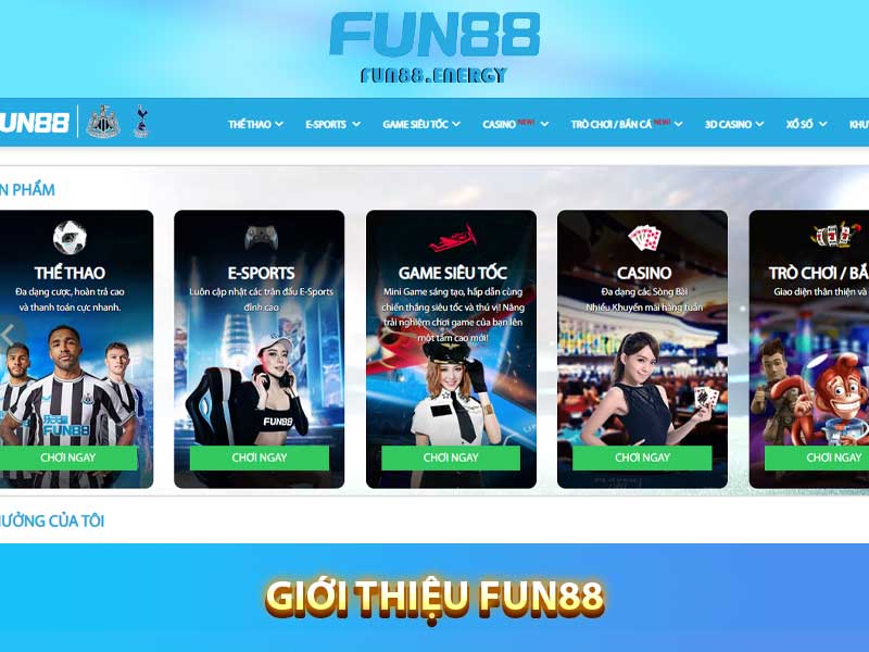 Cổng game bài đổi thưởng Fun88