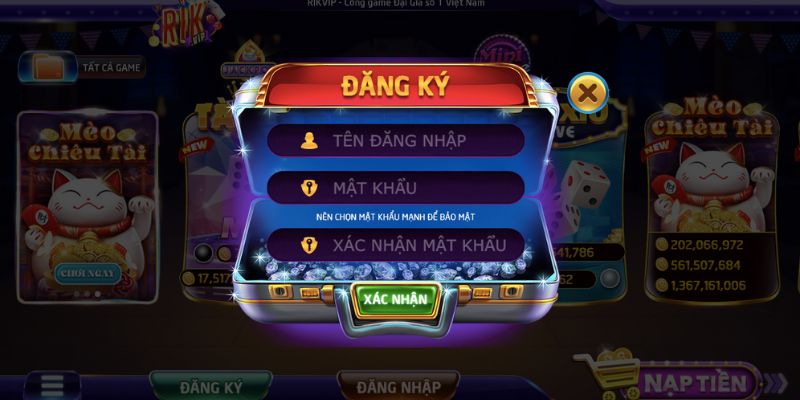 Lưu ý quan trọng khi đăng ký game bài đổi thưởng Rikvip